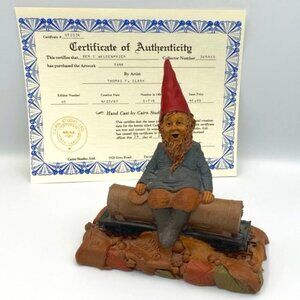 Vintage Thomas F Clark Tank #85 Gnome Train COA Hand Painted Resin Cairn Studios